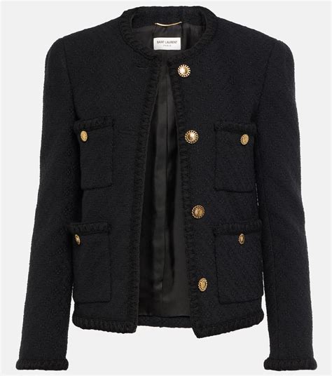 yves saint laurent military jackets|Saint Laurent tweed jacket.